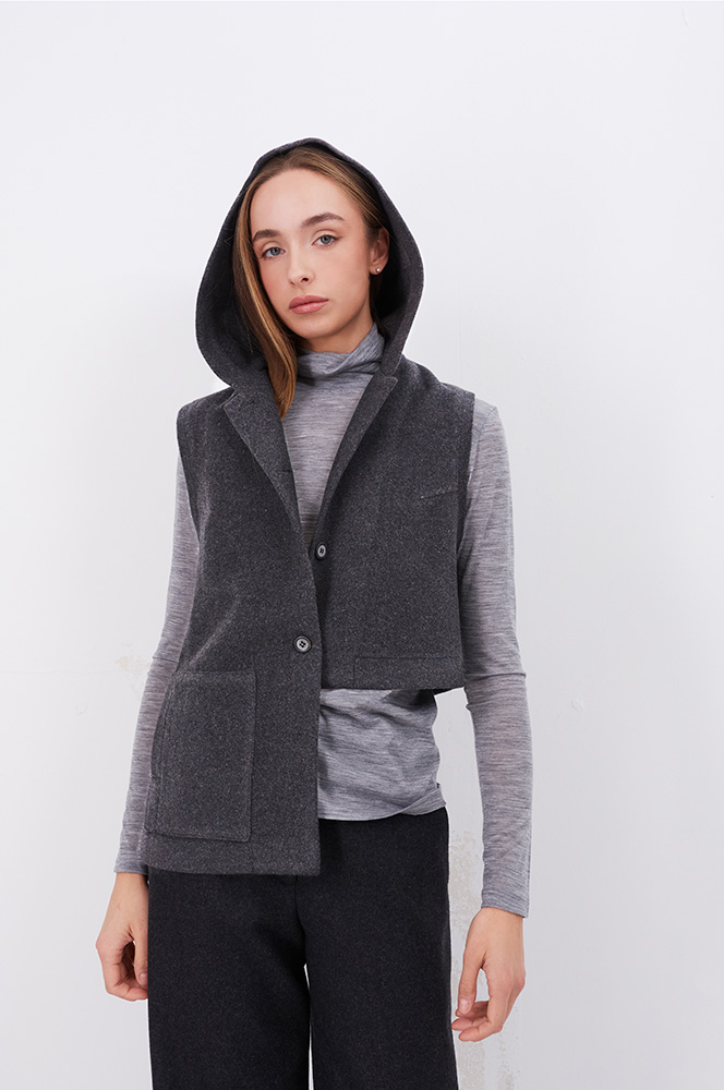 Камізелька тепла асиметрія графіт (КА 101/3)